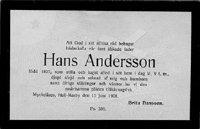 1908 Hans Andersson