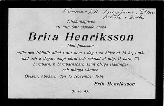 1914 Brita Henriksson